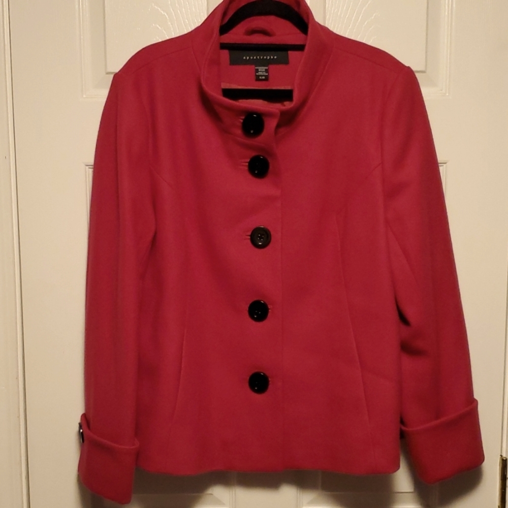 Apostrophe Wool Blend Swing Jacket - image 1